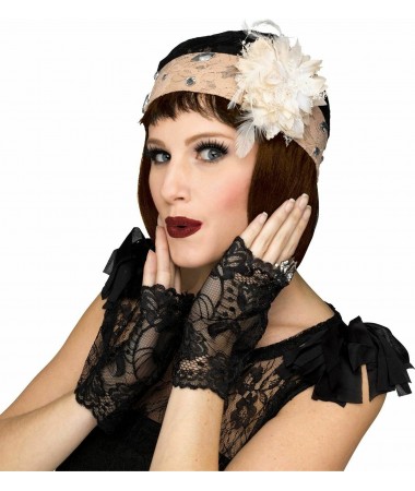 Lace Cloche Hat and gloves set BUY